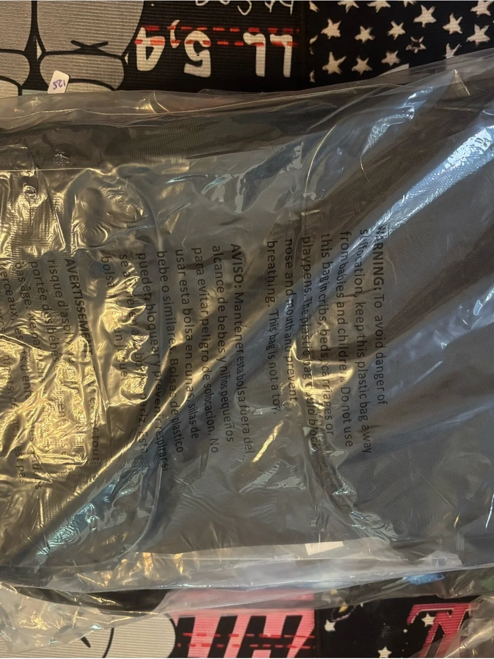 NASA Licensed Black Duffle Bag - Men’s Travel Gym Bag